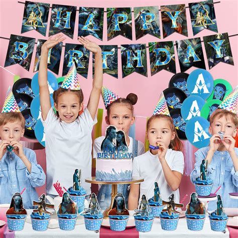 Buy Avatar 2 Birthday Party Decorations, Movie Themed Party Supplies ...