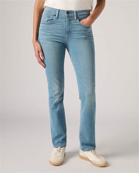 724™ High Rise Straight Jeans - Blue | Levi's® GB