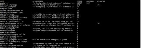 Load PostgreSQL Image to Docker 的图像结果