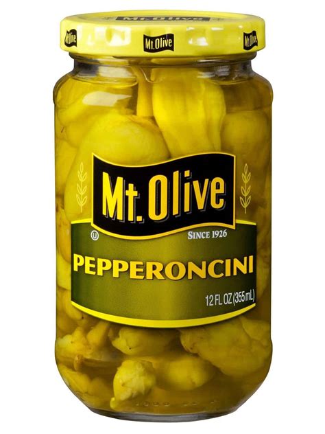 Mount Olive Deliciously Pickled Pepperoncini. Jars of Whole or Sliced