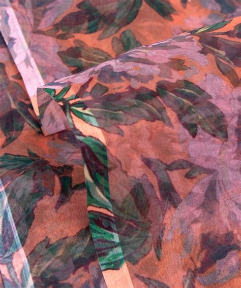 Buy Printed Organza Fabric Online - Shop Now at FabricDekho