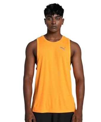 Buy Puma Men's Solid Regular Fit T-Shirt (523149_Sun Stream at Amazon.in