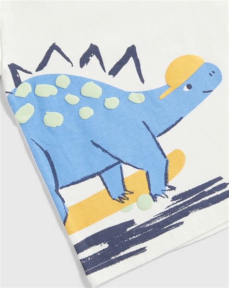 Buy Mothercare Boys Half Sleeve Round Neck Tee -Pack of 3-Cream Online ...