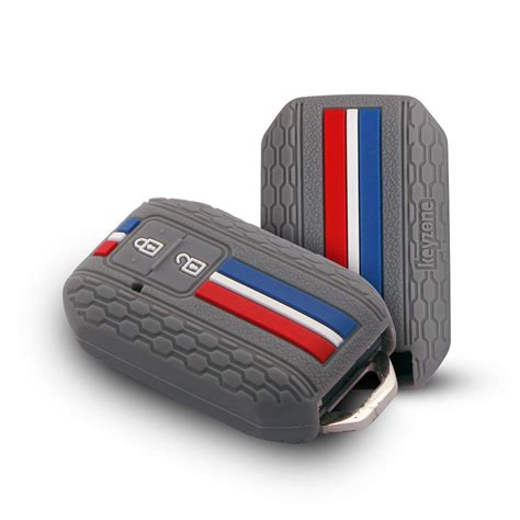 Keyzone Striped Silicone Key Cover Compatible for Glanza, Urban Cruiser ...