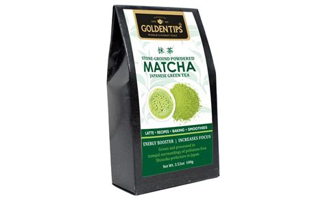 Golden Tips Japanese Matcha Green Tea Powder – 100g (100 Servings) Tin ...