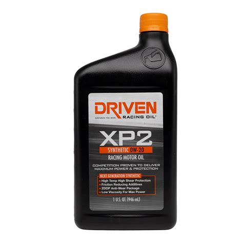 XP2 Synthetic Racing Oil, 0W-20 Quart – Driven Racing Oil