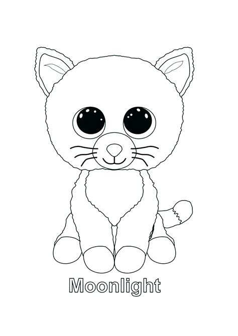 Moonlight (cat) - Beanie Boo Coloring Pages - Page page/2/