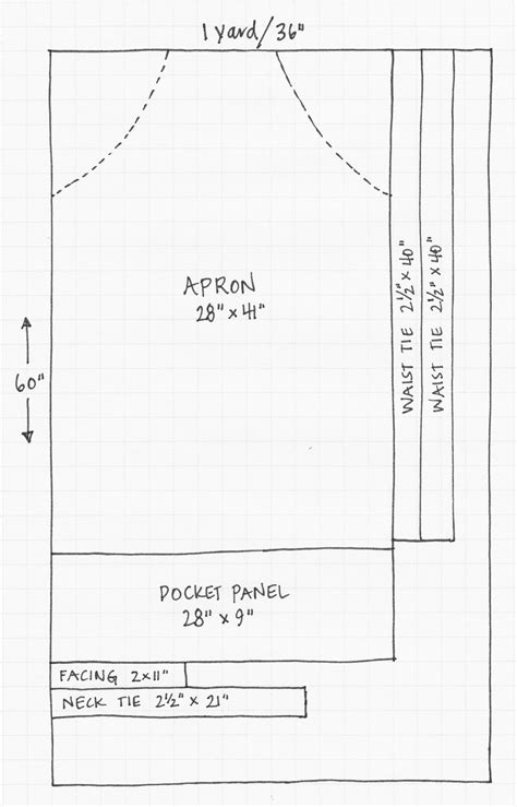 Image result for Apron Patterns Length