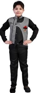 Zolario Boys Party(Festive) Waistcoat Shirt Price in India - Buy ...
