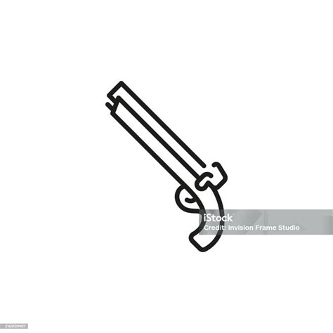 Flintlock Pistol Icon Stock Illustration - Download Image Now ...