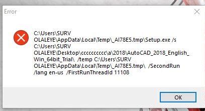 Image result for AutoCAD Install Error