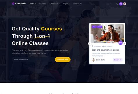 Edupath - Svelte Online Courses & LMS Education Template
