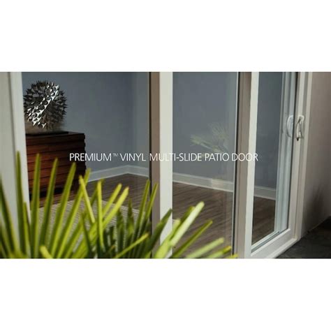 JELD-WEN V-4500 Multi-Slide 105-in x 80-in x 8-9/16-in Jamb Black Vinyl ...