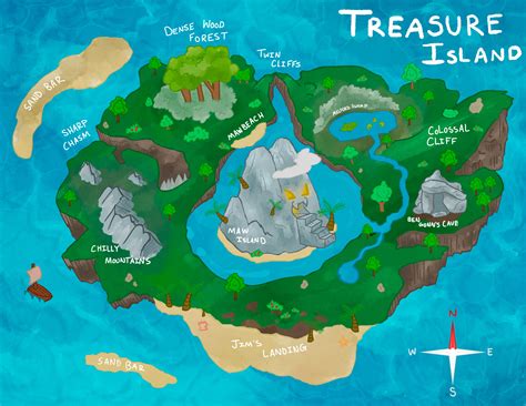 ArtStation - Treasure Island: Re Imagined - Map