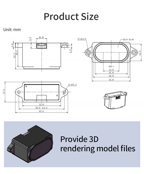 YDLIDAR SDM15 Outdoor 15M Single Point Ranging Laser Sensor ...