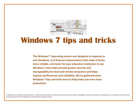 Windows 7 Tips 的图像结果