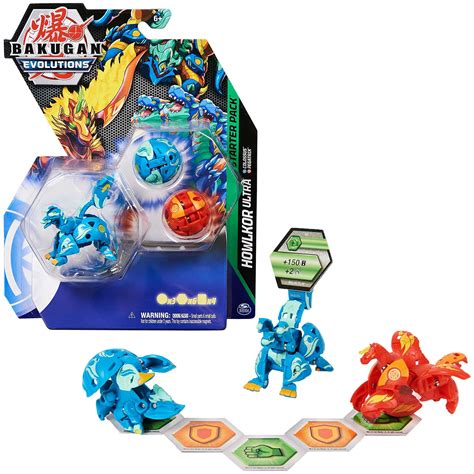 Buy Bakugan Evolutions Starter Pack 3-Pack, Howlkor Ultra with Colossus ...