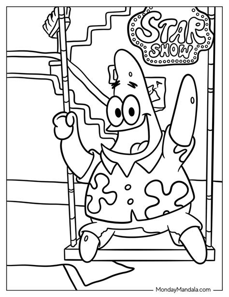Patrick Star Show Coloring Pages