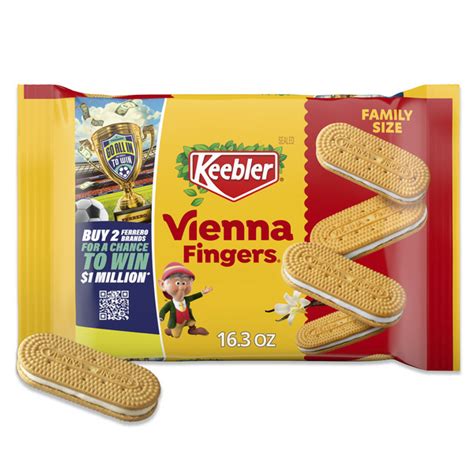 ShopRite Keebler Vienna Fingers, Sandwich Cookies with Crème Filling ...