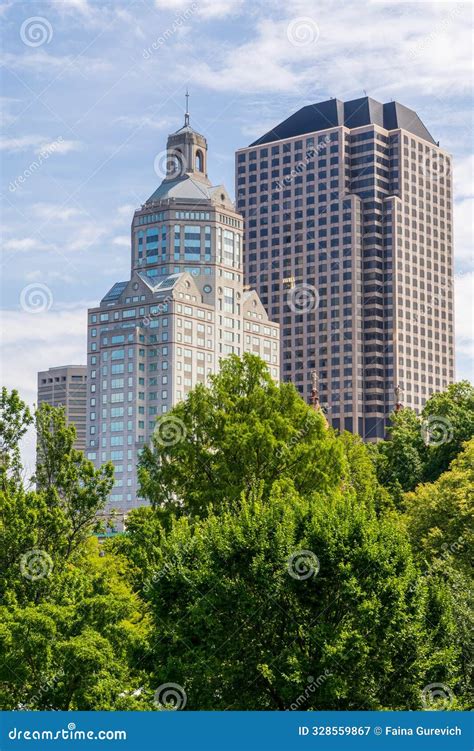 The Harford City Skyline As Seen from Bushnell Park Editorial Photography - Image of england ...