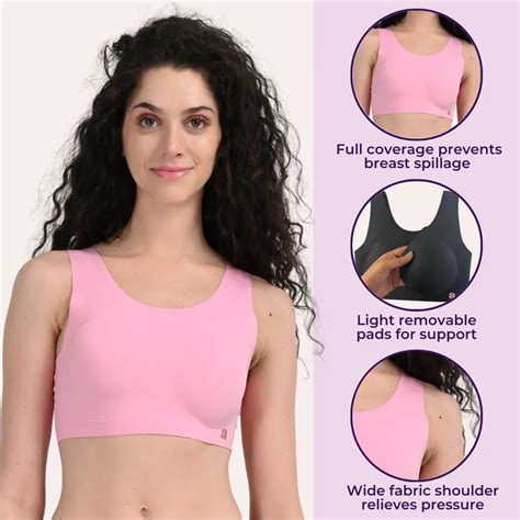 Shop Seamless T-Shirt Bra With Removable Pads (Pack Of 2)