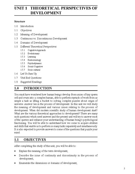 Unit 1 - Highlights Biological basis of Behaviour along with important ...