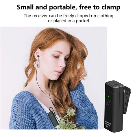 Wireless In-Ear Headphone Monitoring System Real-Time Ear Return UHF FM ...