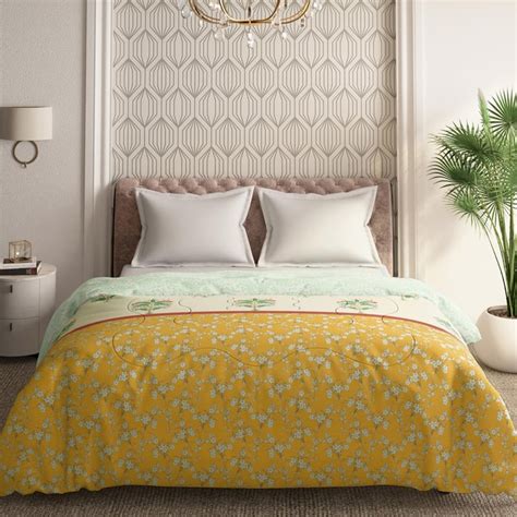 Buy PORTICO Shalimaar Multicolour Botanical Printed Cotton King ...