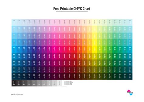 Free Cmyk Chart Printable | PDF | Light | Computer Graphics