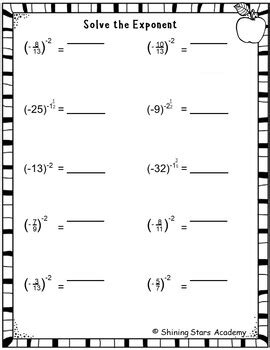 Image result for Write Fractions without Negative Exponents