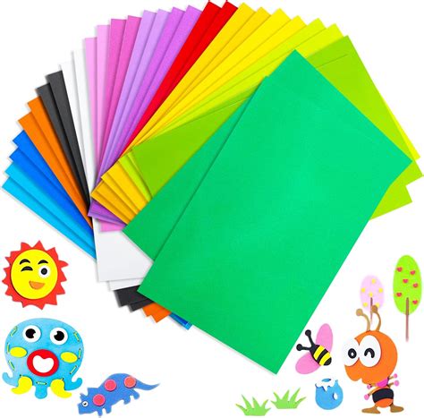 Caiiqqan Assorted Colors EVA Foam Sheets - Crafts, India | Ubuy