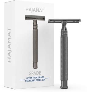 Hajamat Spade Double Edge Safety Razor| Stainless Steel 304 | Gunmetal ...