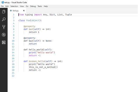 Image result for Type Hinting Python Vscode