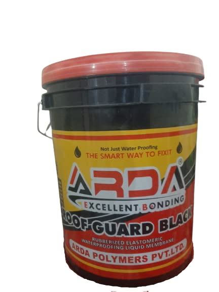 ARDA ROOF GUARD BLACK RUBBERIZED ELASTOMERIC WATERPROOFING LIQUID ...