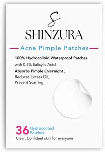 Shinzura Acne Pimple Patches - 36 Hydrocolloid, Salicylic Acid ...