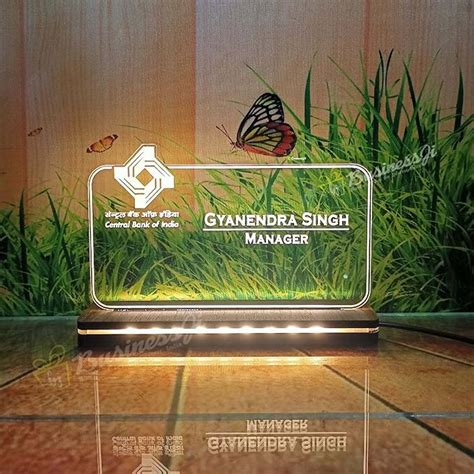 Buy OSMLY Acrylic Name Plate for Bank, Promotional Business NAme Plates ...