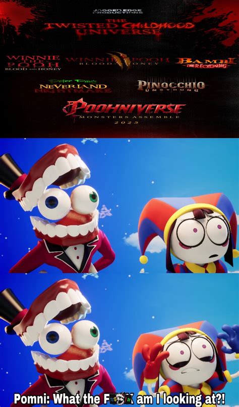 Pomni Looks At The Twisted Childhood Universe by Chrisarus12 on DeviantArt