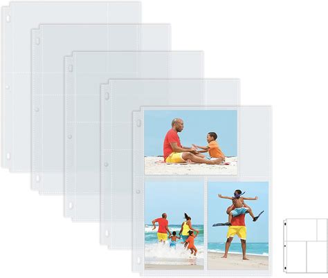 Buy Photo Album Refill Sheets, 4 x 6 Inch Mixed Format, Heavyweight ...