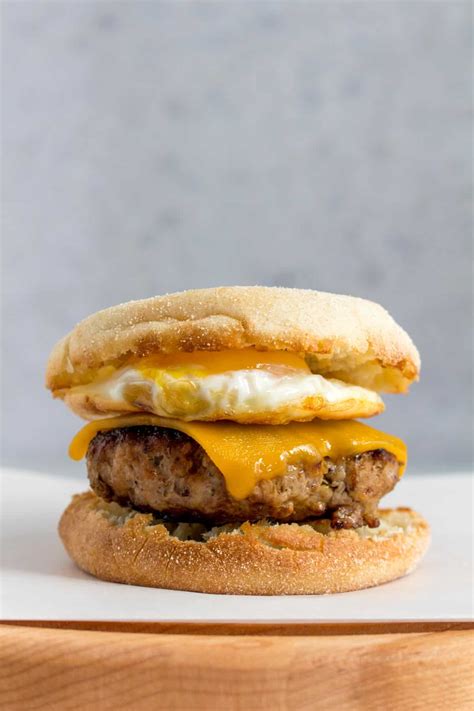 Sausage Egg and Cheese McMuffin - Carmy - Easy Healthy-ish Recipes