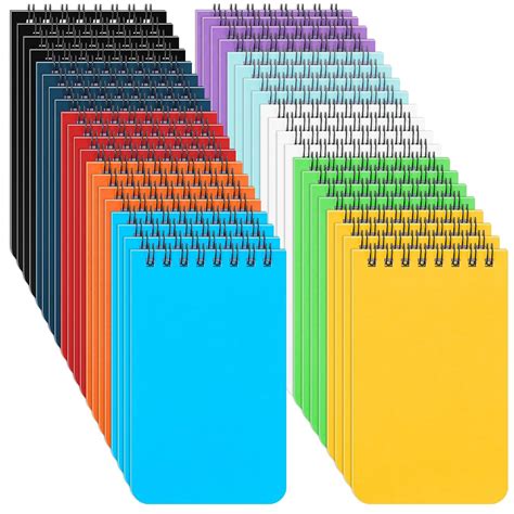 120 Pack Small Spiral Notebooks 3 x 5" Wirebound Top Spiral Memo Pads ...
