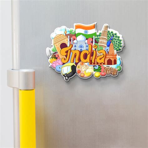 Wooden Fridge Magnet India Souvenir | Handcrafted | Bulk Order ...