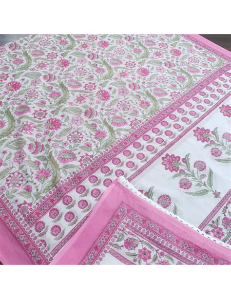 Set 6-2nd Apr - White & Pink Floral Printed Cotton Kurta - Sweet Neck ...