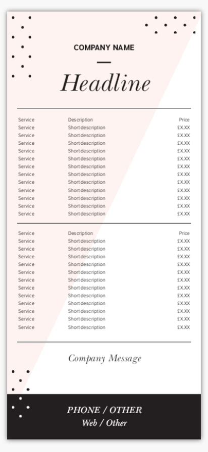 Tanning Salons Rate Cards Templates & Designs | Vistaprint