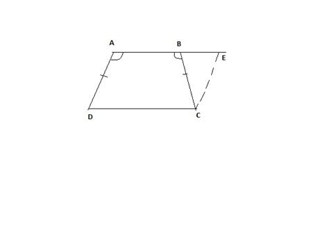 if AD ,BC are the equal sides of isosceles trapezium ABCD ,prove that ...