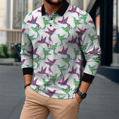 Blue Banana Print Polo Shirt - floral printed polo t shirt | Juxar