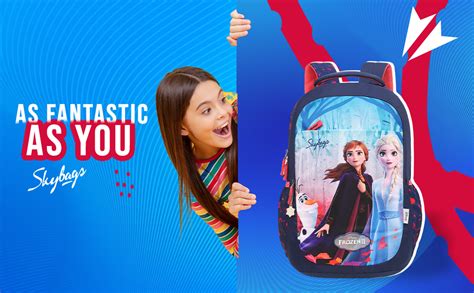 Buy Skybags 30 Litres Polyester Printed Pattern Disney Frozen 01 4 ...