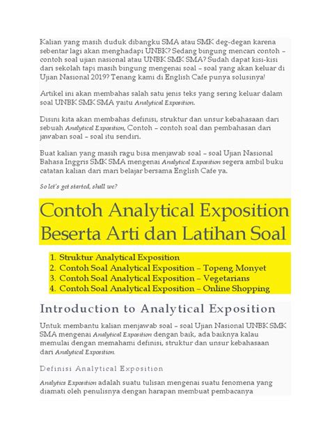 Image result for Contoh Analytical Exposition Text