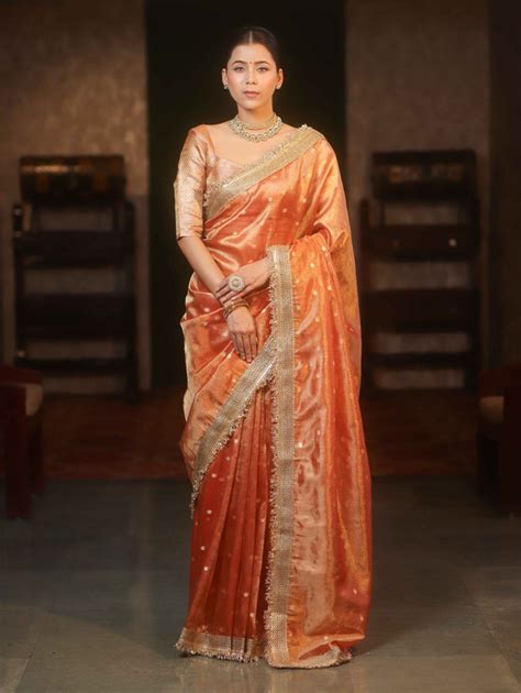 Buy Tissue Sarees Online at Best Price | Banarasee