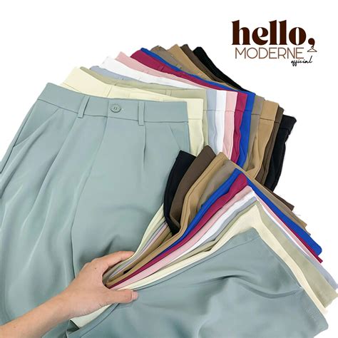 【E&S】High waist trouser pants for women wide-Legged with bel - TikTok ...