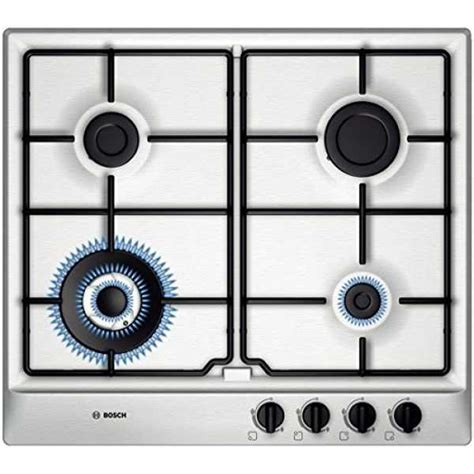Bosch Brushed Steel Gas Hob (4 Burner) Price in India, Specs, Reviews ...